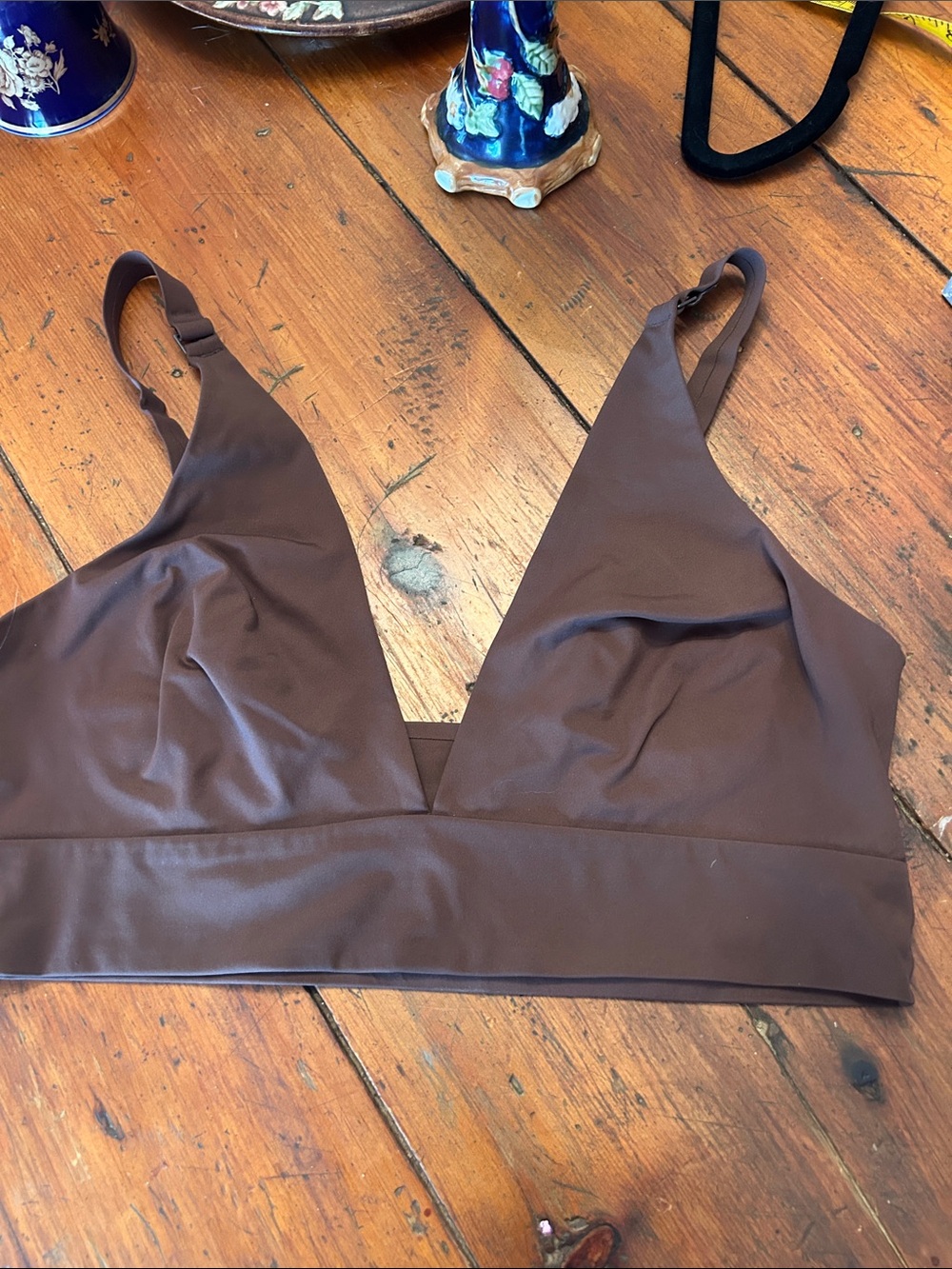 Everlane Chocolate Brown Triangle Bralette
